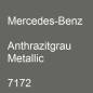 Preview: Mercedes-Benz, Anthrazitgrau Metallic, 7172.